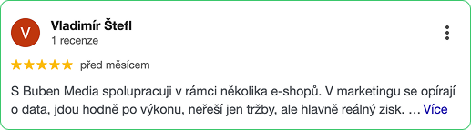Recenze klienta Buben Media 3